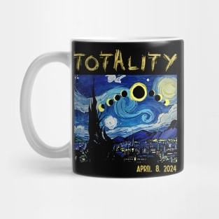 Art Solar Eclipse 2024 Totality April 8 Mug